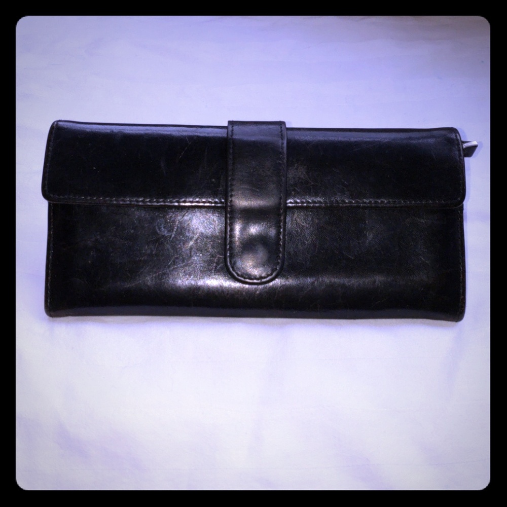 HOBO Black Leather Wallet